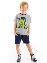 Cool Croco Boy T-shirt&Shorts Set - Thumbnail