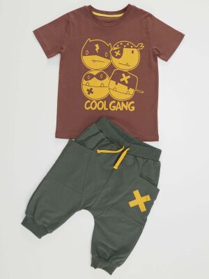 Cool Gang Boy T-shirt&Harem Pants Set - 3