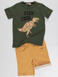 Cool T-Rex Boy Shorts Set - 3