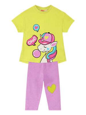 Cool Unicorn Girl T-shirt&Leggings Set - 3