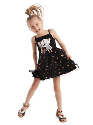 Copper Star Cat Dress - 1