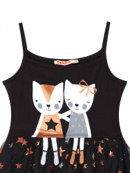 Copper Star Cat Dress - 5