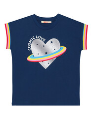 Cosmic Love Kız Çocuk T-Shirt Tayt Takım - Thumbnail
