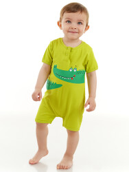 Croco Baby Boy Cotton Romper - 1