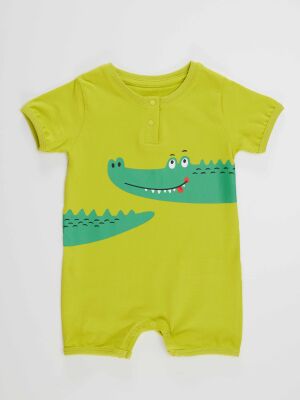 Croco Baby Boy Cotton Romper - 3