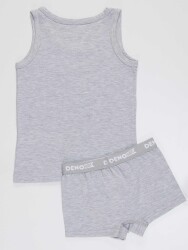 Croco Boys Grey Vest&Boxer Pack - 2