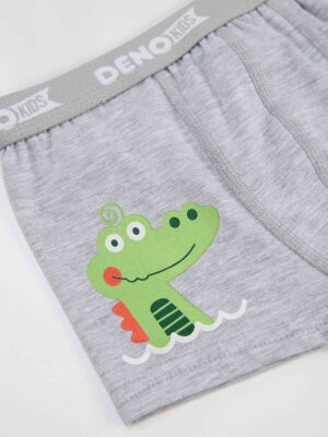 Croco Boys Grey Vest&Boxer Pack - 3