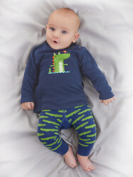 Crocodile Baby Boy Leggings+T-shirt Set - 2