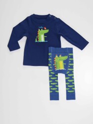 Crocodile Baby Boy Leggings+T-shirt Set - 5