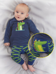 Crocodile Baby Boy Leggings+T-shirt Set - 1