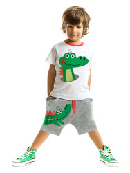 Crocodile Baggy Shorts Set - 1