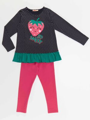 Cute Berry Girl T-shirt&Leggings Set - 3