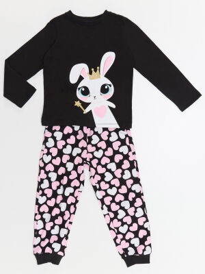 Cute Bunny Girl T-shirt&Pants Set - 3