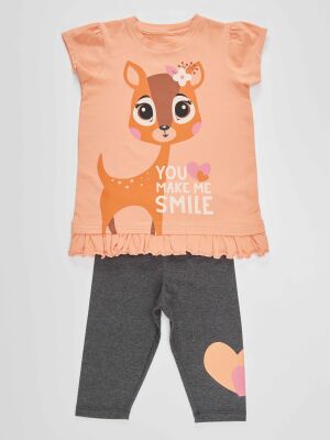 Cute Gazelle Girl Tunic&Leggings Set - 3