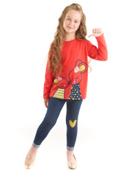 Cute Mice Girl T-shirt&Leggings Set - 1