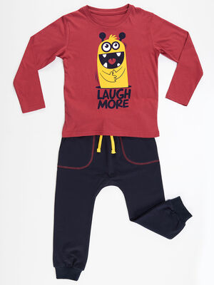 Cute Monster Pantolon Takım - 3