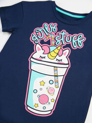 Cute Stuff Kız Çocuk T-shirt Tayt Takım - Thumbnail