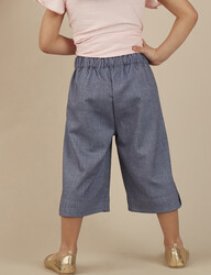 Denim Look Capri Girl Pant - 2