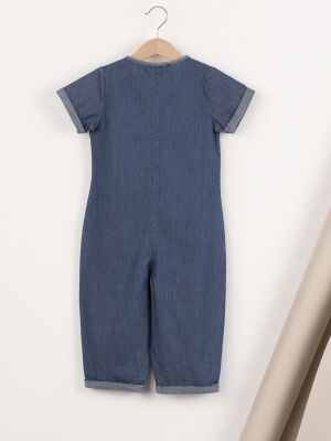 Denim Sailor Boy Overall - 4