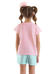 Deniz Kızı Kız Çocuk T-shirt Şort Takım - Thumbnail