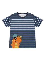 Denizci Dino Erkek Çocuk T-shirt Kapri Şort Takım - Thumbnail