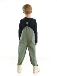 Digger Boy Khaki Waterproof Puddlesuit Dungarees - 2