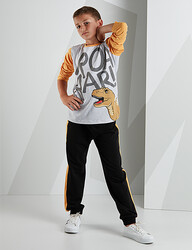 Dino Boy Black Pants Set - 1