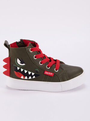 Dino Boy Khaki Sneakers