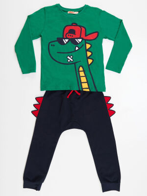 Dino Boy T-shirt&Pants Set - 3