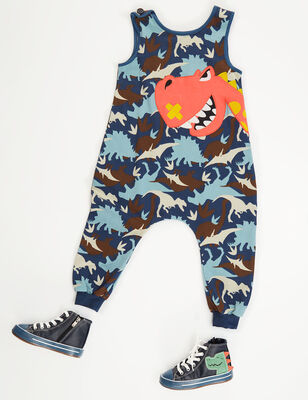 Dino Camo Boy Overall - 3