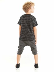 Dino Camo Boy T-shirt&Capri Set - 2