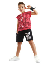 Dino Expert Boy T-shirt&Shorts Set - Thumbnail