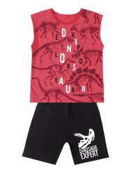 Dino Expert Boy T-shirt&Shorts Set - 3