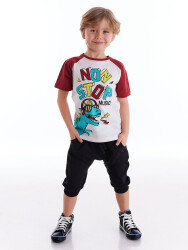 Dino Music Boy T-shirt&Baggy Set - 1