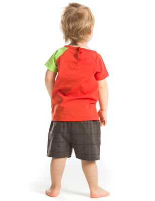 Dino on Arm Gabardine Shorts Set - 2