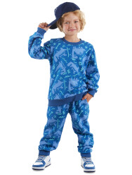 Dino Park Boy Navy Blue Tracksuit - 1