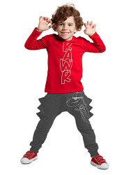 Dino Spikes Boy Pants Set - 1