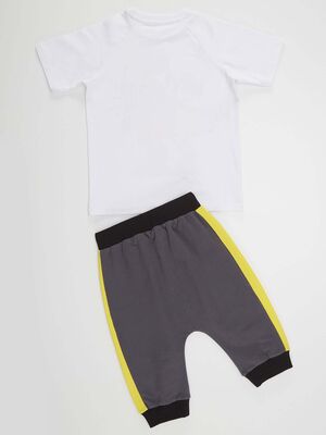 Dino Splash Boy T-shirt&Harem Pants Set