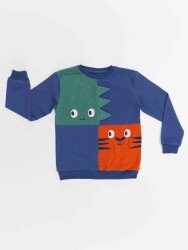 Dino ve Tiger Erkek Çocuk Sweatshirt - 3