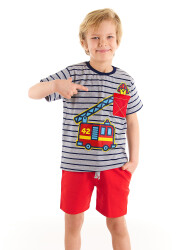 Dog Fireman Boy T-shirt&Shorts Set - 1