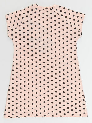 Dotted Pink Girl Dress - 4