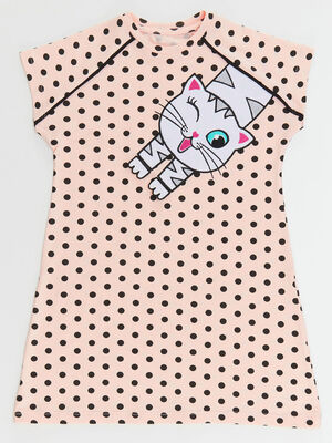 Dotted Pink Girl Dress