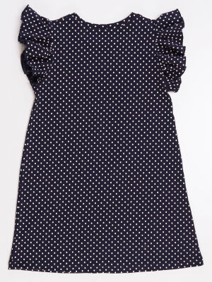 Dotted Poppy Cotton Girl Dress - 4