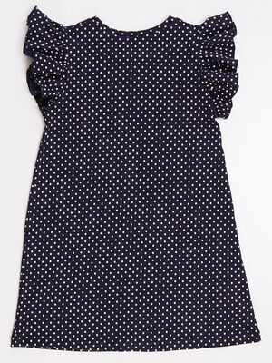 Dotted Poppy Cotton Girl Dress
