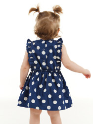 Dotted Strawberry Baby Girl Poplin Dress - 2