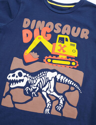 Dozer Dino Erkek Çocuk T-shirt Pantolon Takım - Thumbnail