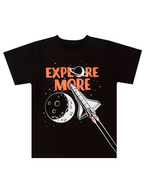 Explore Uzay Roketli Erkek Çocuk Yazlık T-shirt Şort Takım - 5