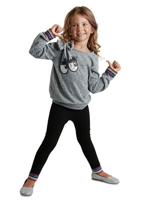 Eyes Girl Knit Jumper+Leggings Set - 1