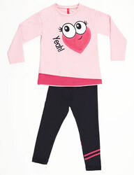 Eyes Girl T-shirt+Leggings Set - 3