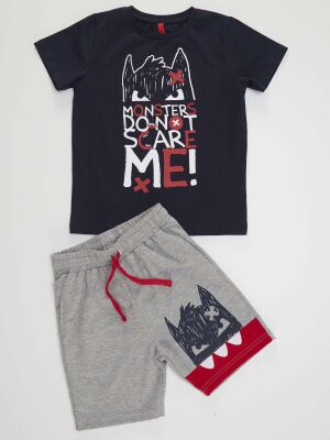 Fearless Monster Boy T-shirt&Shorts Set - 3